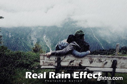 Real Rain Effect Photoshop Actions ZJRXBR3