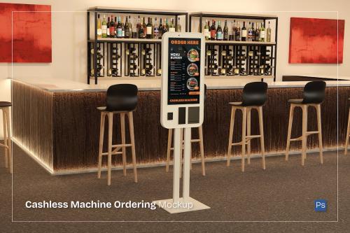 Cashless Machine Ordering Mockup