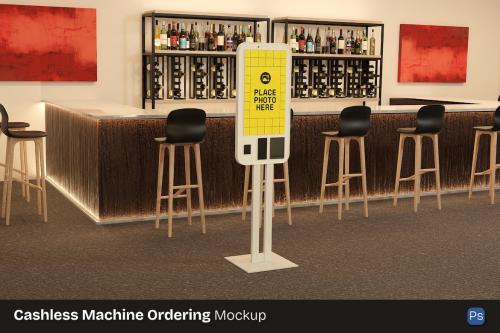 Cashless Machine Ordering Mockup