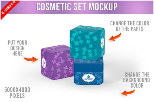 Cosmetic Set Mockup