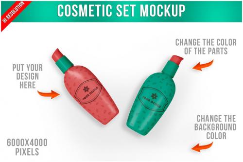 Cosmetic Set Mockup