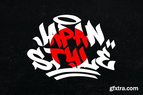 Straight Wave - Handwritten Graffiti Font KV88BHY