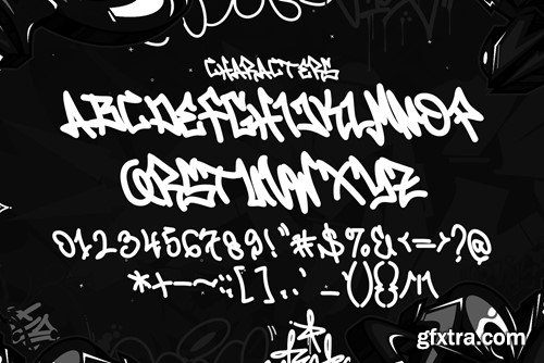 Hoax Vandal - Monoline Graffiti Font QHXCEAL