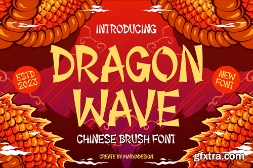 Dragon Wave - Modern Chinese Brush Font 5AJXFGX