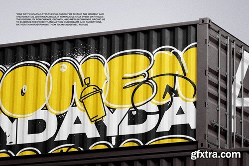 Milyear Solid - Balloon Grafiti Font PLUAGBG