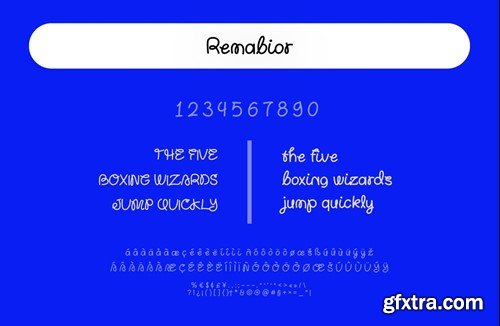 Remabior Font GAUS46P