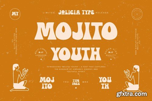 Mojito Youth | Vintage Retro Font BPKAPKU