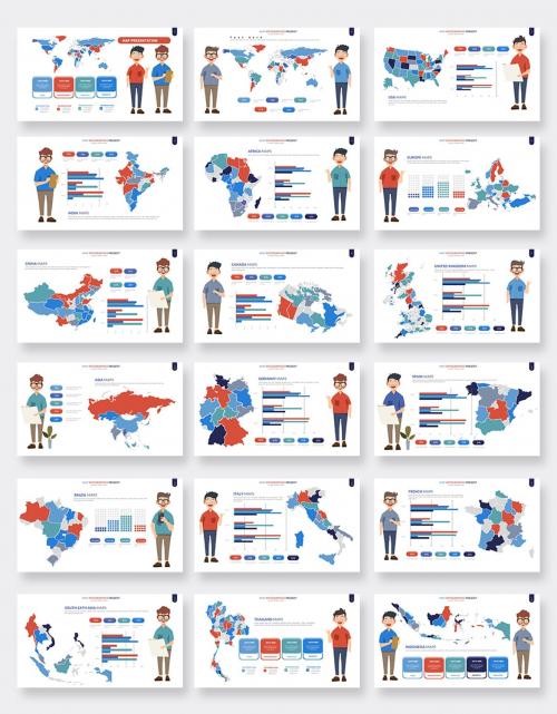 Map Powerpoint Presentation Templates