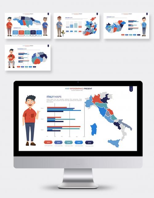 Map Powerpoint Presentation Templates