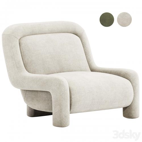 Ellis Chair, Mohair Pewter