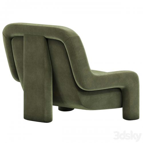 Ellis Chair, Mohair Pewter