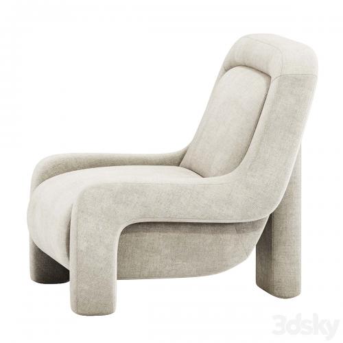 Ellis Chair, Mohair Pewter