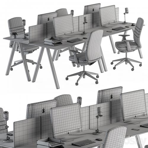 Employee Set - Office Furniture 346