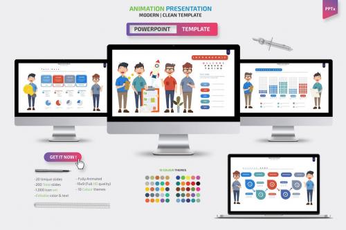 Animation Powerpoint Presentation Templates