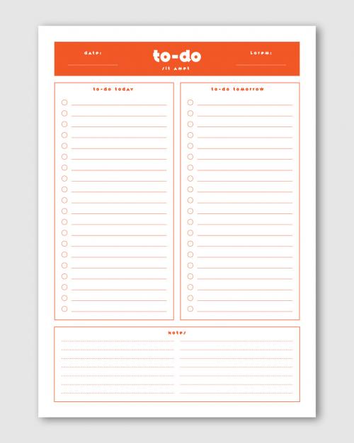 To-Do List Planner Layout - 344310708