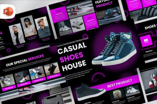 Casual Shoes Brand PowerPoint Template