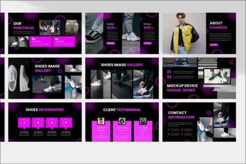 Casual Shoes Brand PowerPoint Template