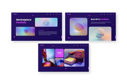 Cryptix - NFT Marketplace Powerpoint Templates