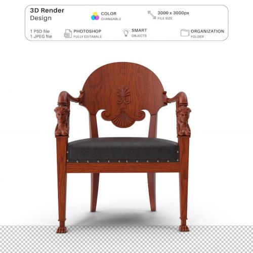 Royal Armchair 3d Modeling Psd File Realistic Kings Royal Armchair