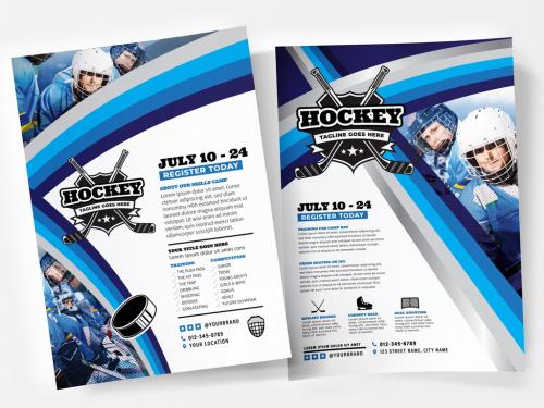 College Hockey Poster Layouts - 344566243