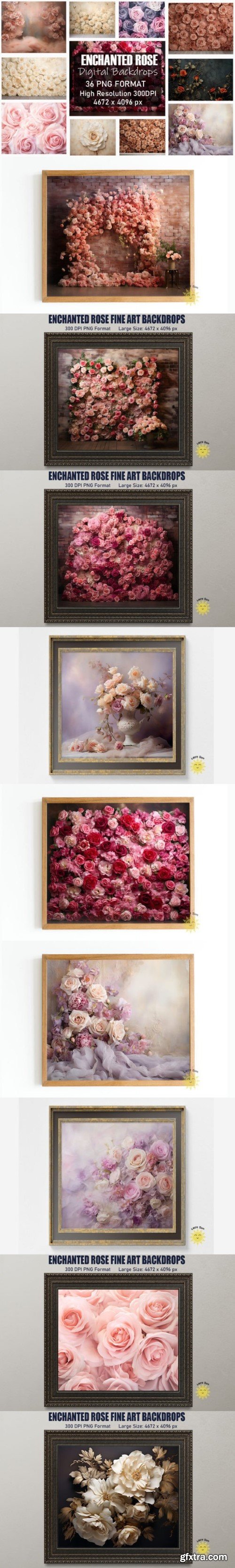 Enchanted Rose Fine Art Backdrops