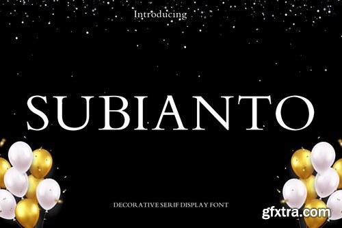 Subianto Serif Display Font DXJE6GF