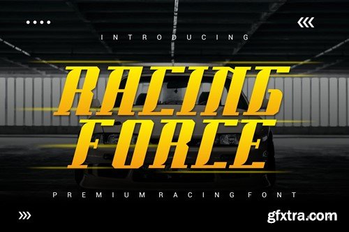 Racing Force - Modern Sport Font KVRR6HT