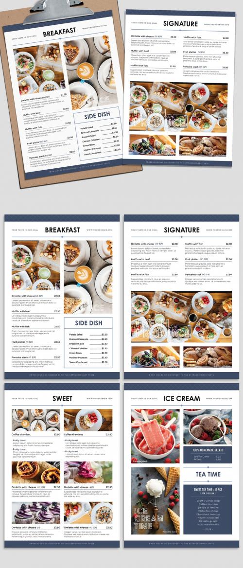 Menu Designs with Flexible Layout Options - 344949341