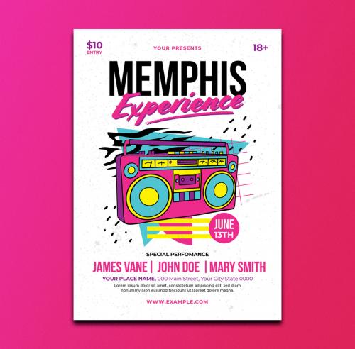 Memphis Music Event Flyer Layout - 344981781