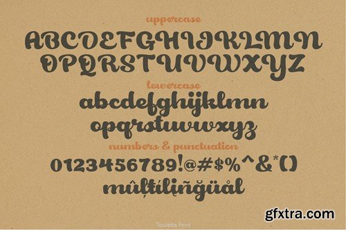 Touletta Retro Script V763TMH