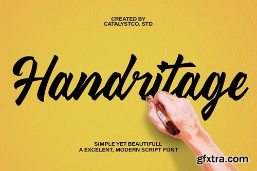 Hendritage Modern Script Font 8TSDLP5