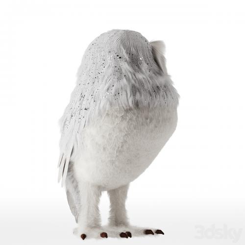 Artificial White Owl