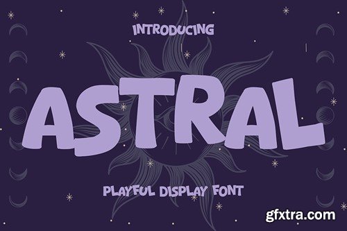 Astral - Playful Display Font KLXZFQF