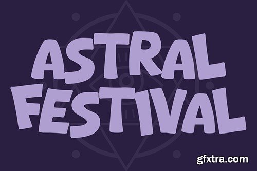 Astral - Playful Display Font KLXZFQF