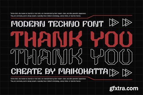 Voltrax - Modern Techno Font JH7ADPK