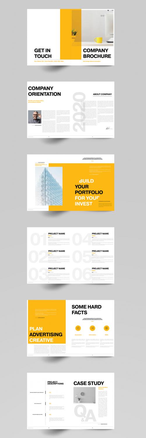 Yellow Business Layout - 345811784