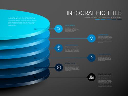 Layers Dark Infographic Layout - 346291204