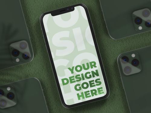 Front and Back Smartphone Mockup - 346930716