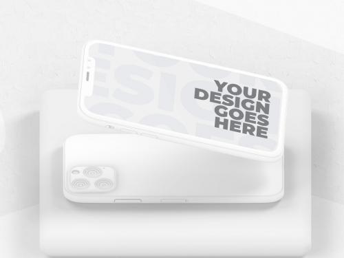 Clay Style Smartphone Mockup - 346930865