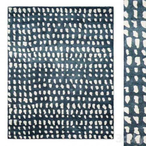 Boho Dots Blue Indoor Area Rug