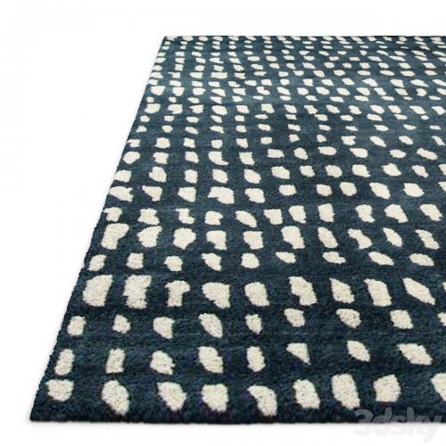 Boho Dots Blue Indoor Area Rug