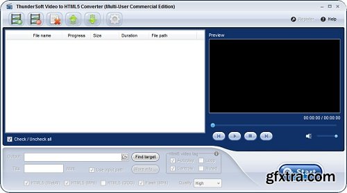 ThunderSoft Video to HTML5 Converter 4.4