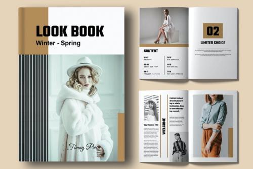 Creative Fashion Look book Template Layout