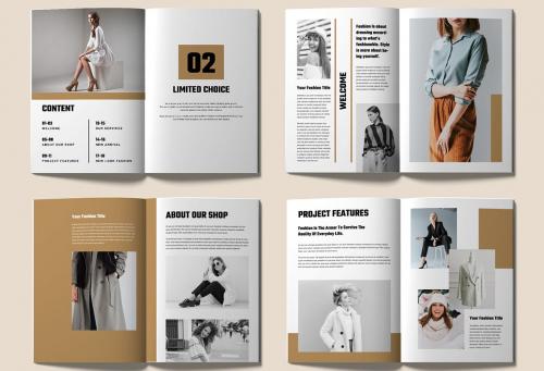 Creative Fashion Look book Template Layout