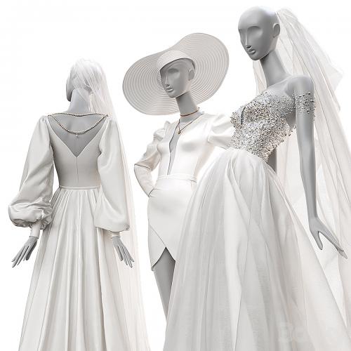 Wedding clothes on mannequins 002