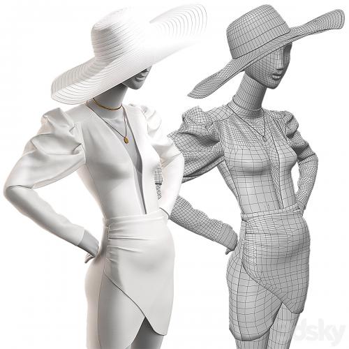 Wedding clothes on mannequins 002