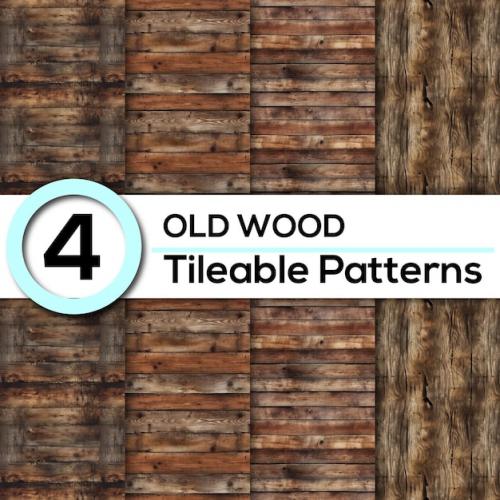 4 Vintage Wood Patterns Seamless Rustic Amp Detailed Wooden Textures For Backgrounds