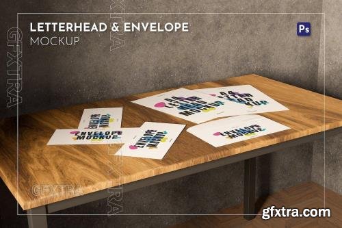 Letterhead and Envelope Mockup ESPJGX9