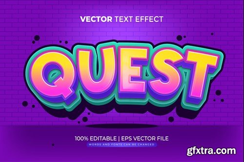 Quest Game Editable Text Effect 9HRZAS7