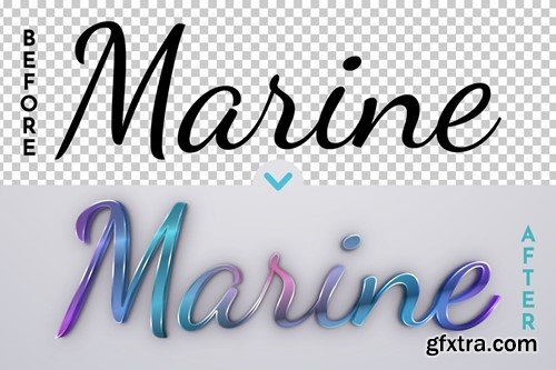 Marine - Editable Text Effect, Font Style KMSPC85